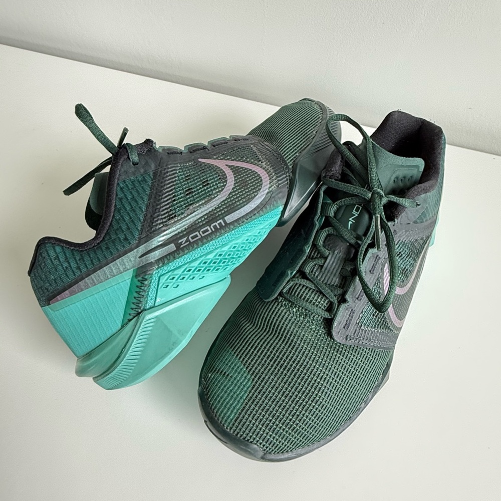 Nike Zoom Kid’s/Women’s CrossFit Sneakers Shoes in Dark Green/Teal 4.5